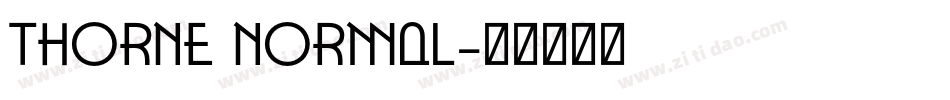 Thorne Normal字体转换